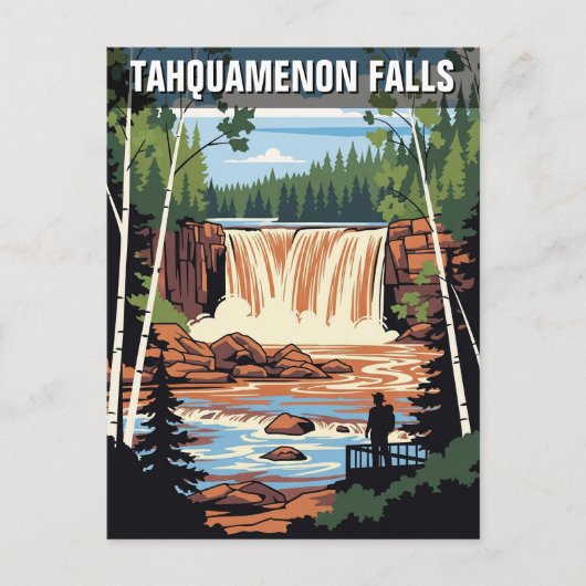 Tahquamenon Herfsten Nederland Reizen Briefkaart (Voorkant)