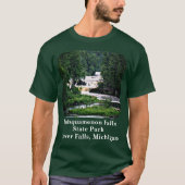 Tahquamenon Herfsten State Park Lagere Herfsten MI T-shirt (Voorkant)