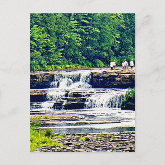 Tahquamenon Herfsten State Park Lower Herfsten, Mi Briefkaart (Voorkant)