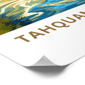 Tahquamenon Herfsten State Park Reisprint Poster (Hoek)