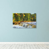 Tahquamenon Herfsten Verpakt Canvas Afdruk (Insitu (Houten vloer))