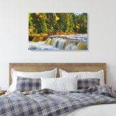 Tahquamenon Herfsten Verpakt Canvas Afdruk (Insitu (Slaapkamer))