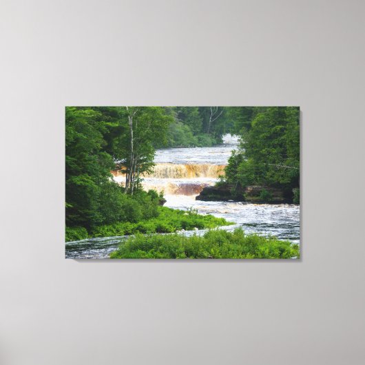 Tahquamenon Onderste Herfsten Canvas Afdruk (Voorkant)