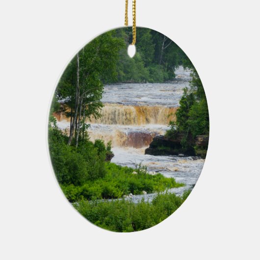 Tahquamenon Onderste Herfsten Keramisch Ornament (Rechts)