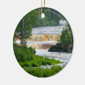 Tahquamenon Onderste Herfsten Keramisch Ornament (Links)