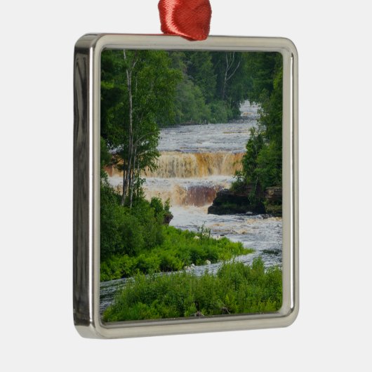 Tahquamenon Onderste Herfsten Metalen Ornament (Rechts)