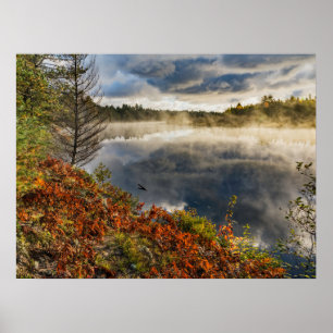 Tahquamenon Rivier Zonsopgang Paradise, Michigan Poster