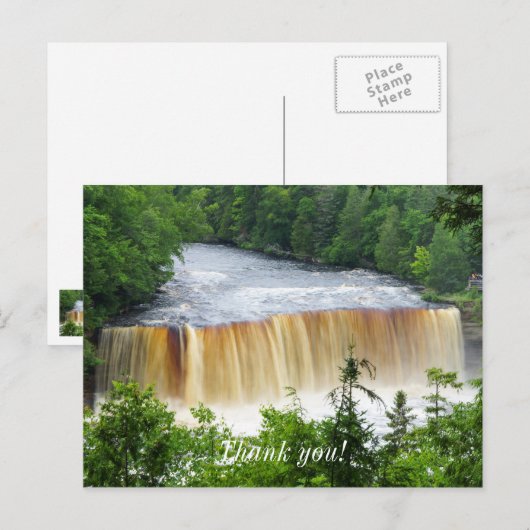 Tahquamenon Upper Falls Briefkaart (Voorkant / Achterkant)