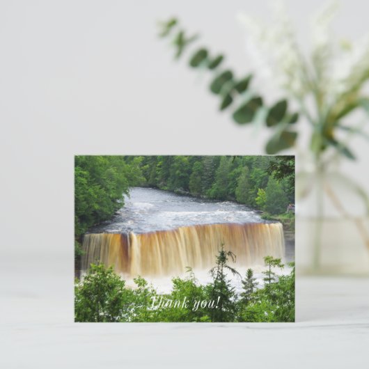 Tahquamenon Upper Falls Briefkaart (Staand voorkant)