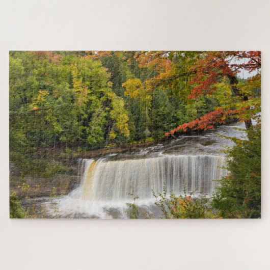 Tahquamenon-watervallen in de herfst legpuzzel (Horizontaal)