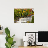 Tahquamenon-watervallen in de herfst poster (Thuiskantoor)
