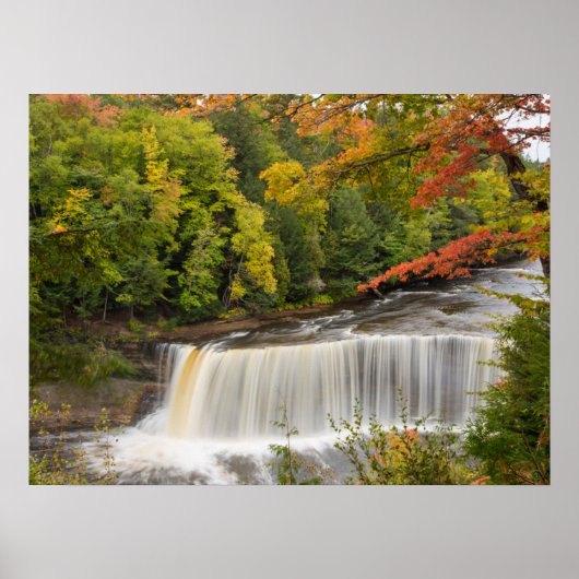 Tahquamenon-watervallen in de herfst poster (Voorkant)