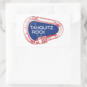 Tahquitz Rock California klimkarabijnhaak Rechthoekige Sticker (Tas)