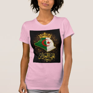 Tahya El Djazair Kroon – Gouden Lang leve Algerije T-shirt