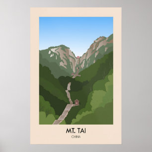 Tai Berg China Reisposter Poster