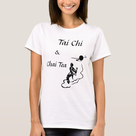tai chi 5, Chai Tea & Tai Chi T-shirt (Voorkant)