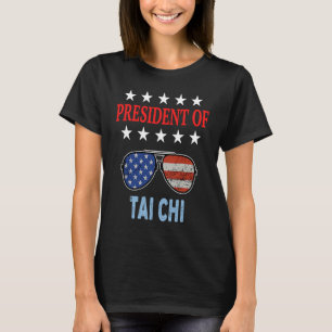 Tai Chi Accessoires USA Vlag Tai Chi Gezegde T-shirt
