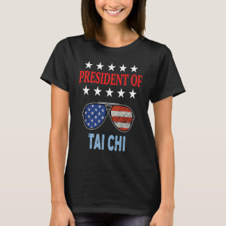 Tai Chi Accessoires USA Vlag Tai Chi Gezegde T-shirt