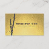 Tai Chi and Qigong - Bamboo  Visitekaartje (Voorkant)