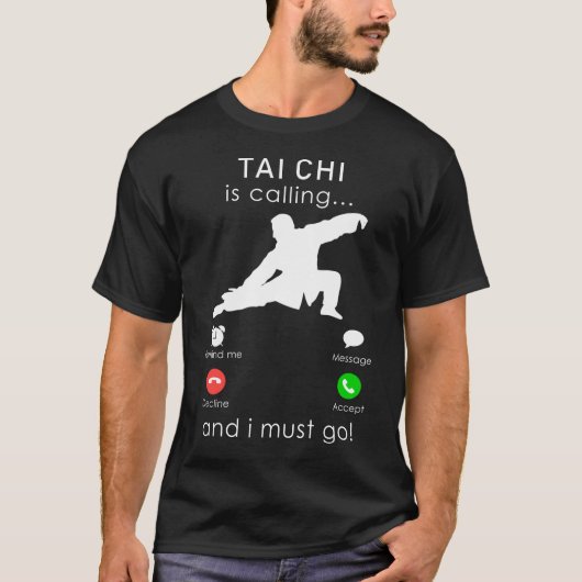 Tai chi belt en ik moet een mobiel T-shirt maken (Voorkant)