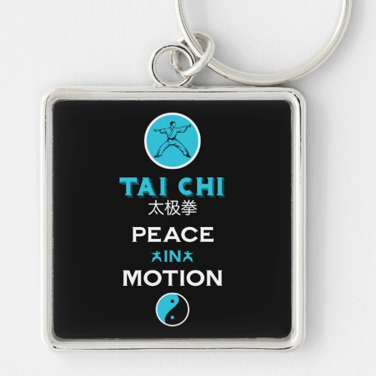 Tai Chi-beoefenaar cadeau Sleutelhanger (Voorkant)