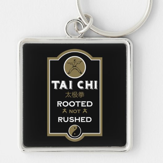 Tai Chi-beoefenaar cadeau Sleutelhanger (Voorkant)