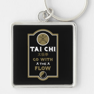 Tai Chi-beoefenaar cadeau Sleutelhanger