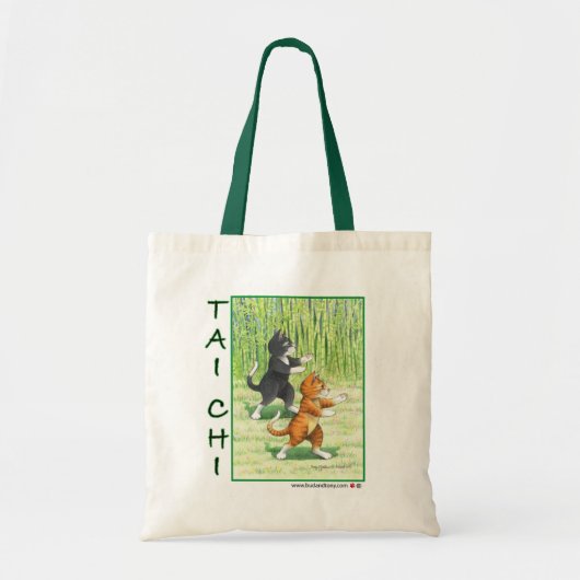 Tai Chi Cats Bud & Tony Bag Tote Bag (Voorkant)