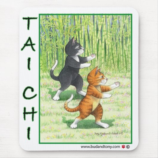 Tai Chi Cats Muismat (Voorkant)