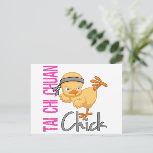 Tai Chi Chuan Chick Briefkaart (Staand voorkant)