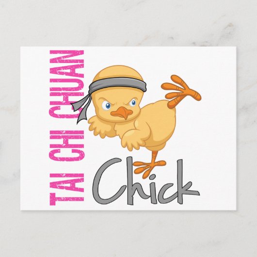Tai Chi Chuan Chick Briefkaart (Voorkant)