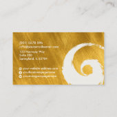 Tai Chi Chuan - gouden penseelstreek Visitekaartje (Achterkant)