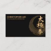 Tai Chi Chuan - gouden penseelstreek Visitekaartje (Voorkant)