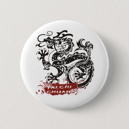 Tai Chi Chuan Ronde Button 5,7 Cm (Voorkant)