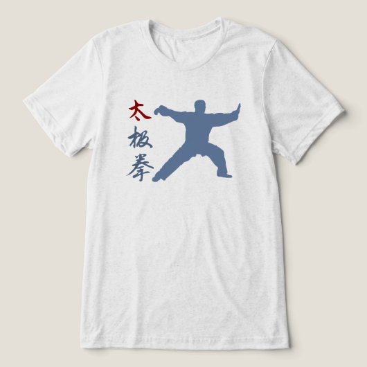 Tai Chi Chuan Tri-Blend Shirt (Design voorkant)