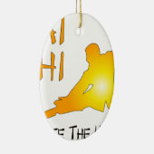 Tai Chi - cultiveer de harmonie Keramisch Ornament (Rechts)