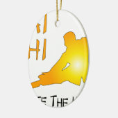 Tai Chi - cultiveer de harmonie Keramisch Ornament (Links)