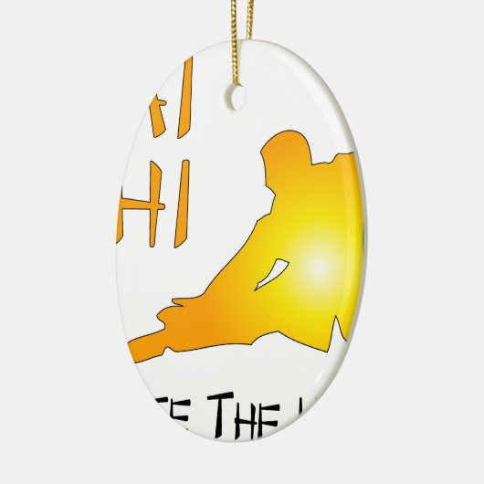 Tai Chi - cultiveer de harmonie Keramisch Ornament (Links)