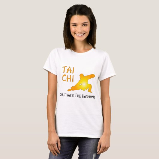 Tai Chi - cultiveer de harmonie T-shirt (Voorkant volledig)