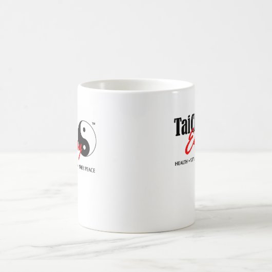 Tai Chi Easy™-logo met een stijlvol design Koffiemok (Center)