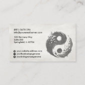 Tai Chi en Qigong instructeur Visitekaartje (Achterkant)