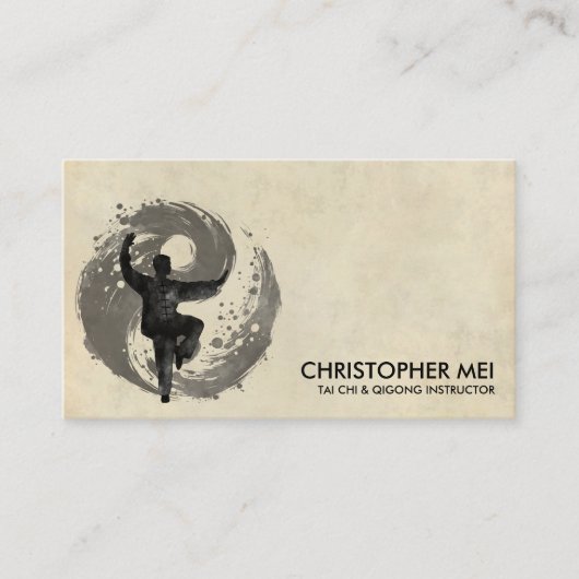 Tai Chi en Qigong instructeur Visitekaartje (Voorkant)