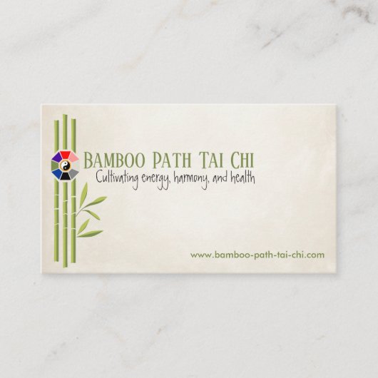 Tai Chi en Qigong - Pakua / Bagua Visitekaartje (Voorkant)