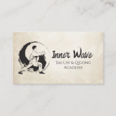 Tai Chi en Qigong - Taijitu Symbool Visitekaartje (Voorkant)