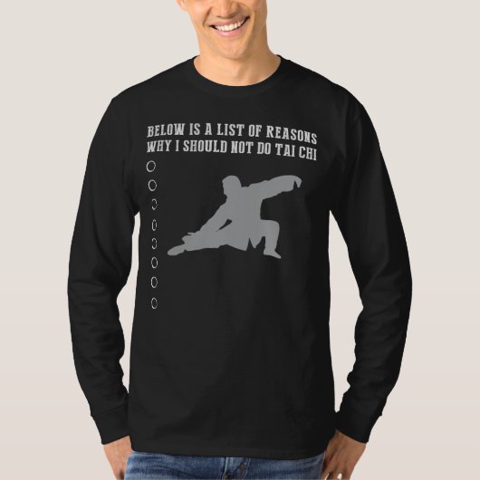 Tai-Chi excuseert zich voor T-shirt (Voorkant)