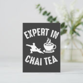 Tai Chi expert in Chai Tea Martial Arts Barista Briefkaart (Staand voorkant)