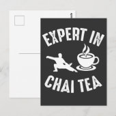 Tai Chi expert in Chai Tea Martial Arts Barista Briefkaart (Voorkant / Achterkant)