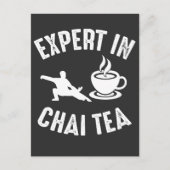 Tai Chi expert in Chai Tea Martial Arts Barista Briefkaart (Voorkant)