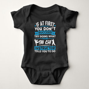Tai Chi Fighter Silhouette Martial Arts Quote Romper