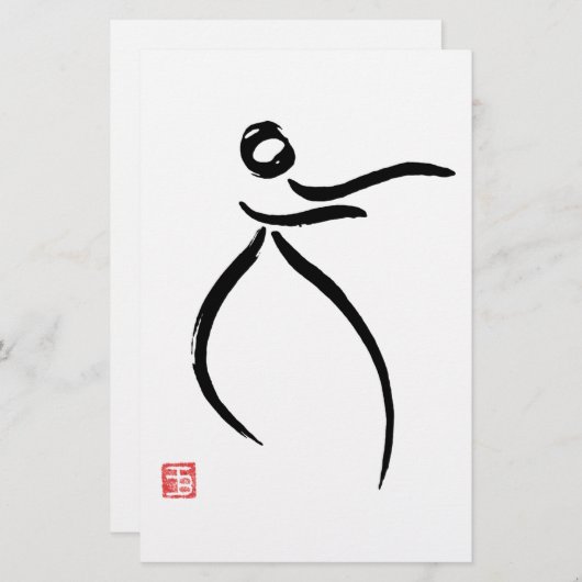 Tai Chi Flow Briefpapier (Voorkant / Achterkant)